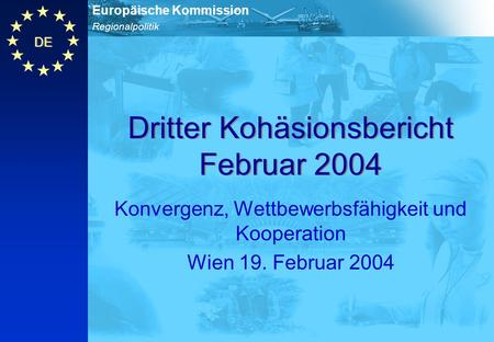 Dritter Kohäsionsbericht Februar 2004