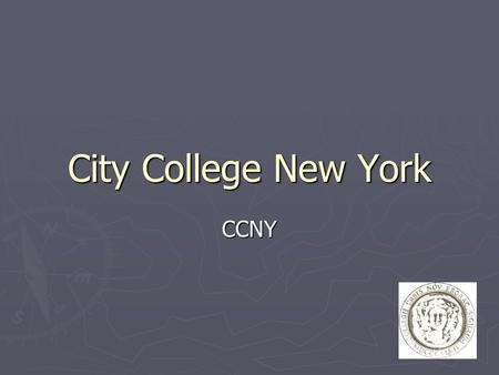 1 City College New York CCNY. 2Alexander Paul Technische Mathematik (10. Semester) Wintersemester 2000 in NYC.