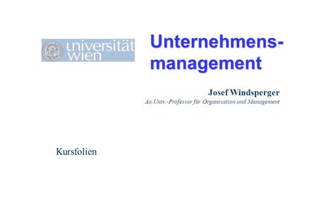 Unternehmens- management