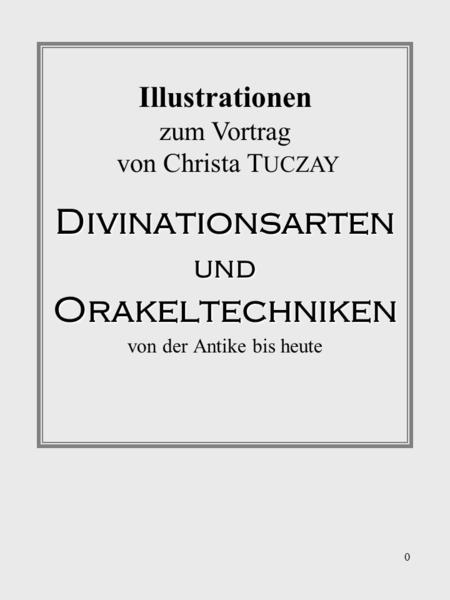 Diagramm der Divinationskünste