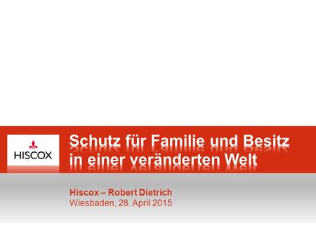 0 Hiscox – Robert Dietrich Wiesbaden, 28. April 2015.