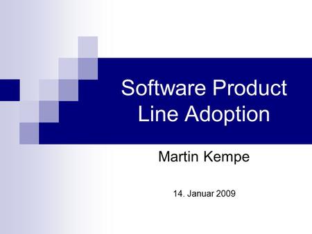 Software Product Line Adoption