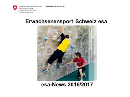 Erwachsenensport Schweiz esa