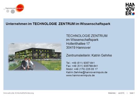 Unternehmen im TECHNOLOGIE ZENTRUM im Wissenschaftspark