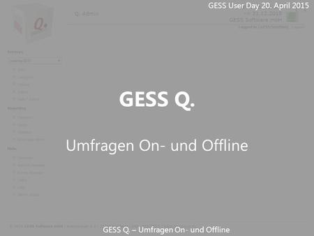 Umfragen On- und Offline