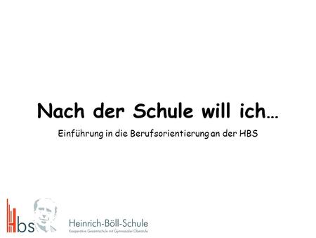 …meinen eigenen Weg gehen.