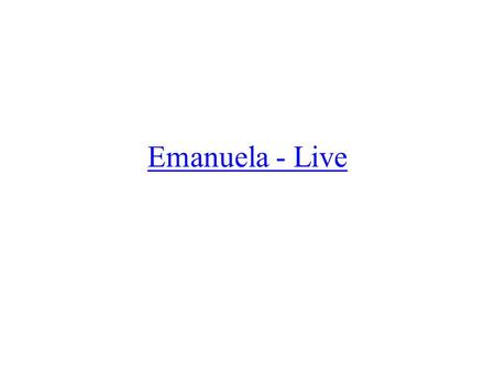 Emanuela - Live. Karaoke anyone? A maximum of 5 bonus points for final grade.