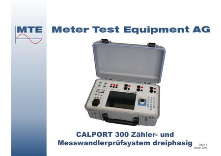 CALPORT 300 Zähler- und Messwandlerprüfsystem dreiphasig