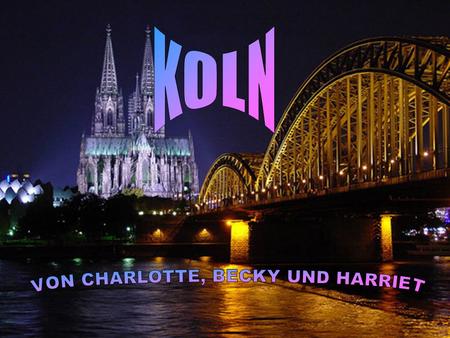 Köln ist Deutschland’s Quart Grossstadt. Es liegt auf dem Fluss Rhine. Es ist sehr schöne und es gibt viel zu los. Es ist im das West Deutschland. Es.