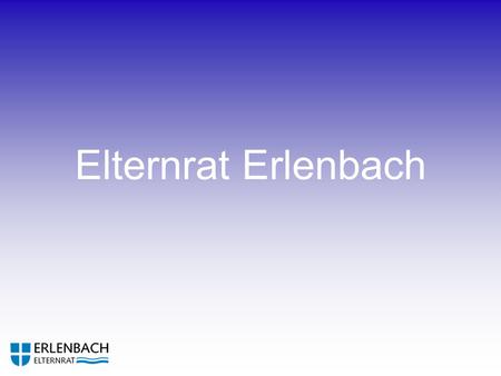 Elternrat Erlenbach.