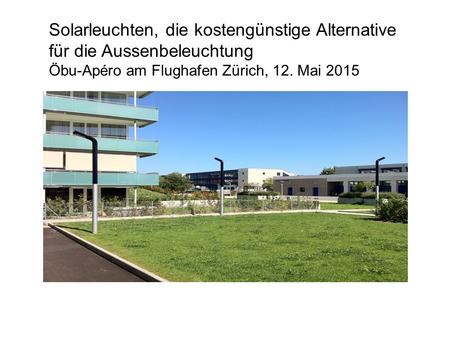 Solarleuchten, die kostengünstige Alternative