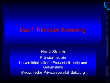 Das 1.Trimester-Screening