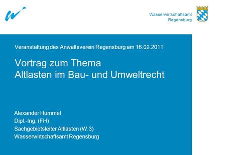 Veranstaltung des Anwaltsverein Regensburg am