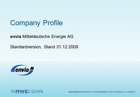 Company Profile envia Mitteldeutsche Energie AG