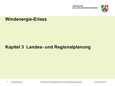 Kapitel 3 Landes- und Regionalplanung