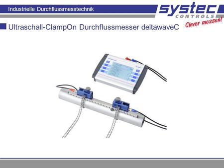 Ultraschall-ClampOn Durchflussmesser deltawaveC