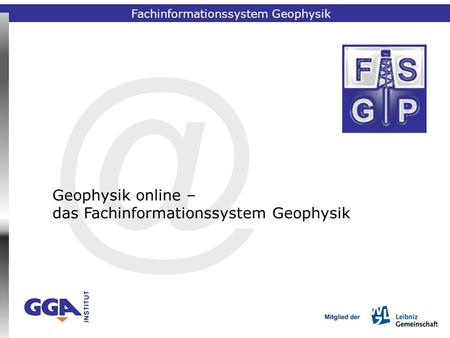 Fachinformationssystem Geophysik