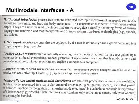 Multimodale Interfaces - A
