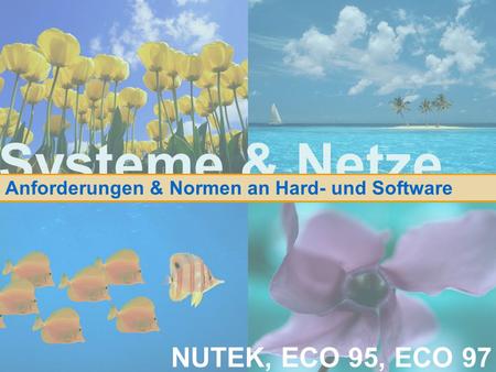 Systeme & Netze Anforderungen & Normen an Hard- und Software NUTEK, ECO 95, ECO 97.