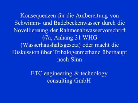 ETC engineering & technology consulting GmbH