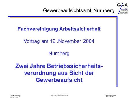 Fachvereinigung Arbeitssicherheit