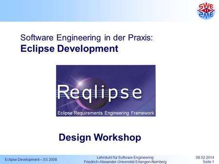 Software Engineering in der Praxis: Eclipse Development