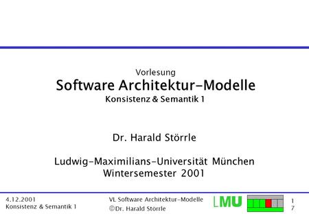 Software Architektur-Modelle