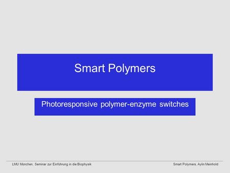 Photoresponsive polymer-enzyme switches