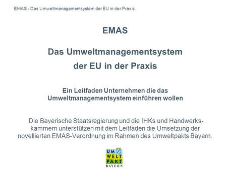 Bayerisches Landesamt für Umwelt, Infozentrum UmweltWirtschaft (IZU)