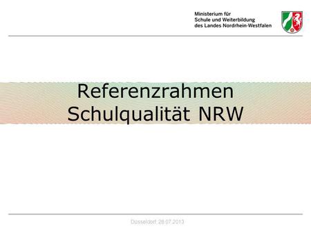 Referenzrahmen Schulqualität NRW