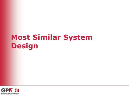 Most Similar System Design