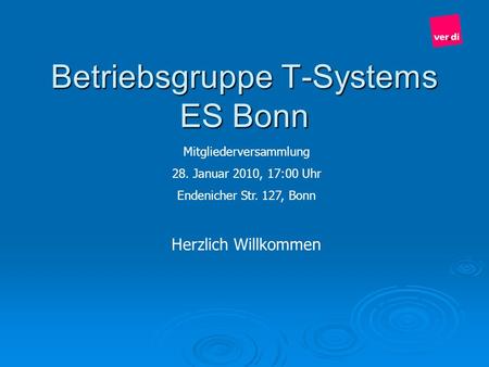 Betriebsgruppe T-Systems ES Bonn
