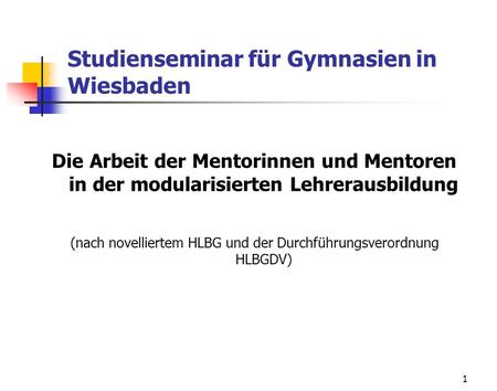 Studienseminar für Gymnasien in Wiesbaden