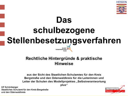 Das schulbezogene Stellenbesetzungsverfahren