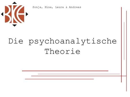 Die psychoanalytische Theorie