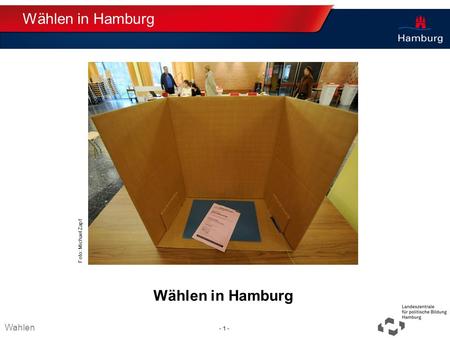 Wählen in Hamburg Wählen in Hamburg Wahlen Thema TT.MM.JJJJ - 1 -