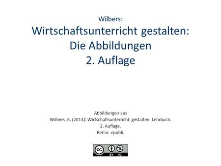 Wilbers: Wirtschaftsunterricht gestalten: Die Abbildungen 2. Auflage