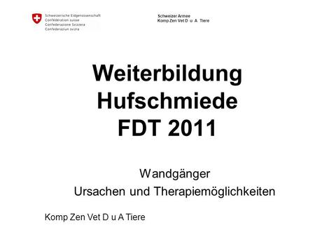 Weiterbildung Hufschmiede FDT 2011