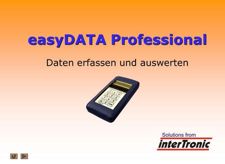 easyDATA Professional Daten erfassen und auswerten