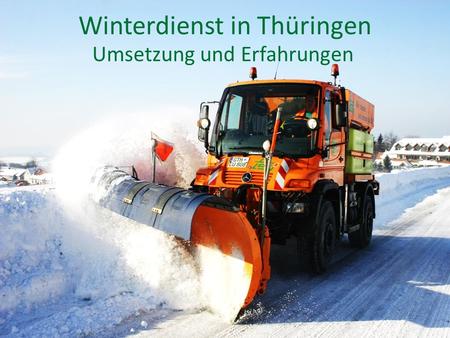 Winterdienst in Thüringen