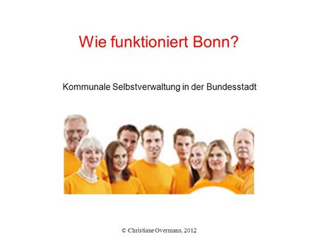 Kommunale Selbstverwaltung in der Bundesstadt