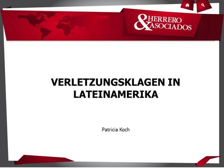 VERLETZUNGSKLAGEN IN LATEINAMERIKA Patricia Koch.