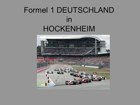 Formel 1 DEUTSCHLAND in HOCKENHEIM
