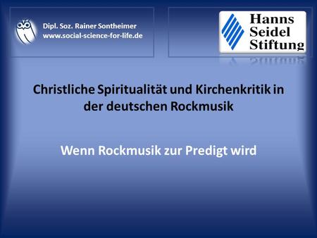 Christliche Spiritualität und Kirchenkritik in der deutschen Rockmusik