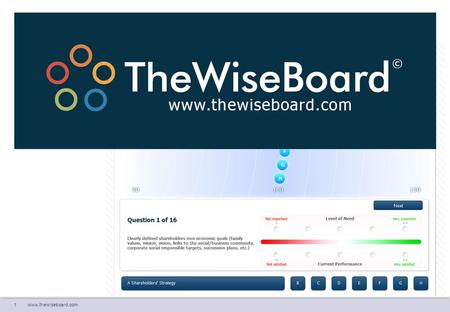Was ist TheWiseBoard© The Wise Board© analysiert die Corporate Governance und optimiert die interne Dynamik des Verwaltungsrates sowie die Unternehmensstrategie.