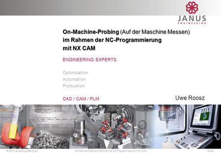 On-Machine-Probing im Rahmen der NC-Programmierung mit NX CAM