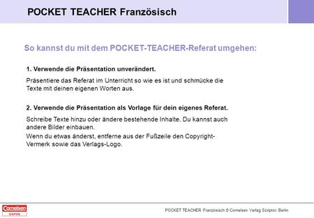 POCKET TEACHER Französisch
