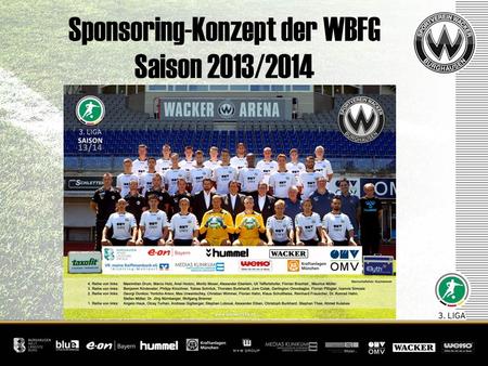 Sponsoring-Konzept der WBFG Saison 2013/2014