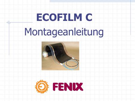 ECOFILM C Montageanleitung