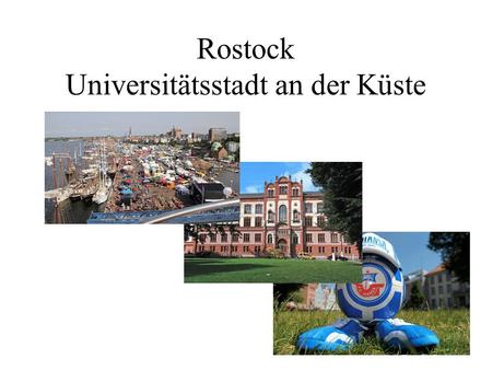 Rostock Universitätsstadt an der Küste